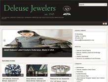 Tablet Screenshot of deleusejewelers.com